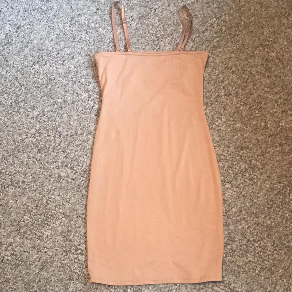 Beige Slip with Removable Straps